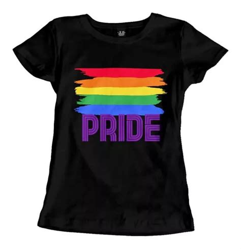 Playera Pride Orgullo Bandera Arcoiris Dama Lgbt Gay Env O Gratis