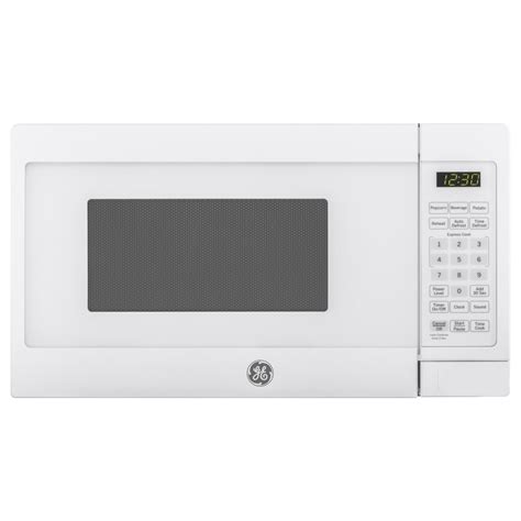 Ge 07 Cu Ft 700 Watt Countertop Microwave White At