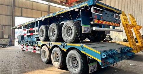 Tri Axle 60 Ton Semi Low Loader Trailer Will Be Sent To Nigeria