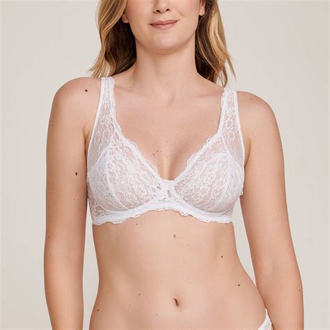 Sutiã Sem Bojo Push Up em Renda New Branco Jescri Lingerie de qualidade e fabricação própria