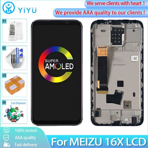 6 0 Original For Meizu Meizu 16x Lcd Display Touch Screen Digitizer