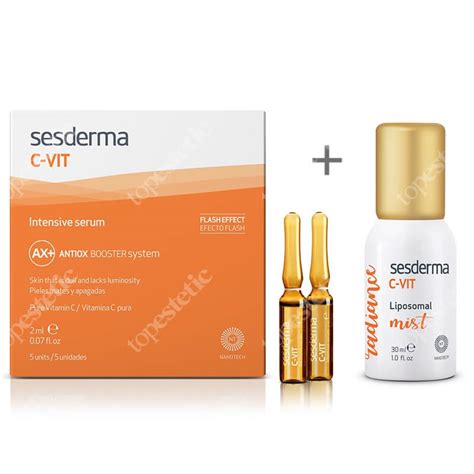 Sesderma C-VIT Intensive Serum + C-VIT Liposomal Mist ZESTAW Intensywne ...
