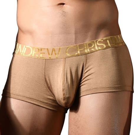Andrew Christian Boxer Almost Naked Happy Modal Beige Inderwear