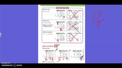 6 4 3 Digit Addition Regroup Tens 2nd Youtube