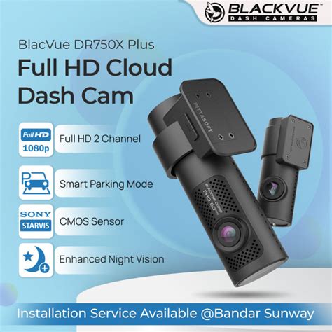 Blackvue DR750X-2CH Plus Dash Cam︱CLOUD Remote View Ready Dashcam︱Front ...