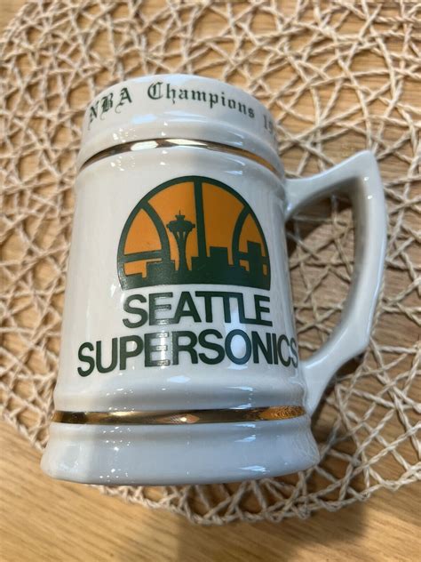 Seattle Supersonics Nba Champions Stein Tankard Mug Lewis