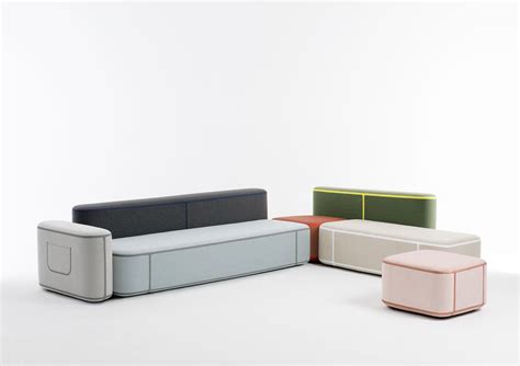 Layer X Moroso Tape Modular Sofa Gessato