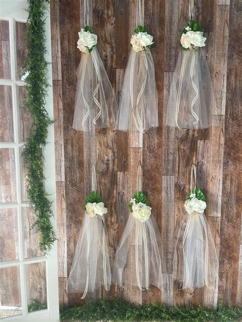 Wedding Pew Decoration Pew Bow Aisle Pew Flower Bow Tulle Etsy