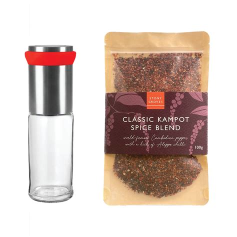 Classic Kampot Spice Blend & Spice Mill Gift Set ⭐️ GREAT TASTE 2024
