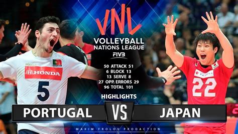 Portugal Vs Japan Highlights Mens Vnl 2019 Youtube