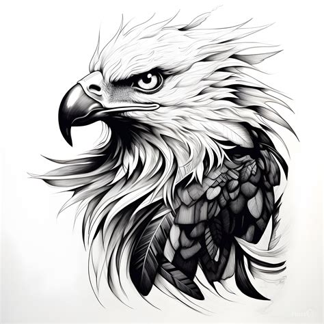 Eagle Tattoo Design Download High Resolution Digital Art PNG Transparent Background Printable ...