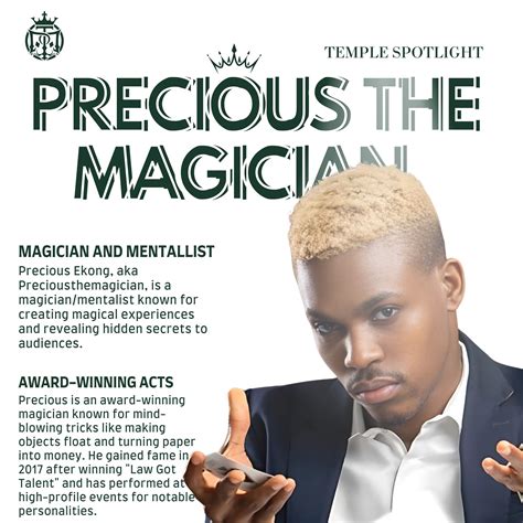Meet Precious Ekong @preciousthemagician , aka PreciousTheMagician. 🎩
