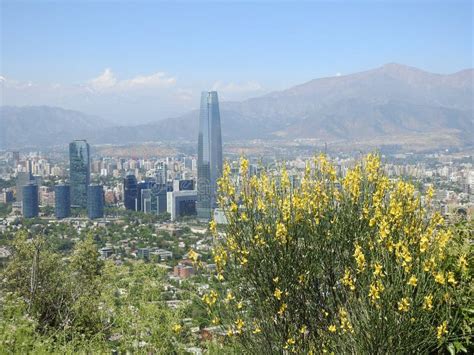 City View And Architecture In Santiago Chile Editorial Image Image