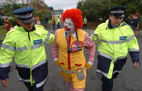 Funny Ronald Mcdonald Arrested