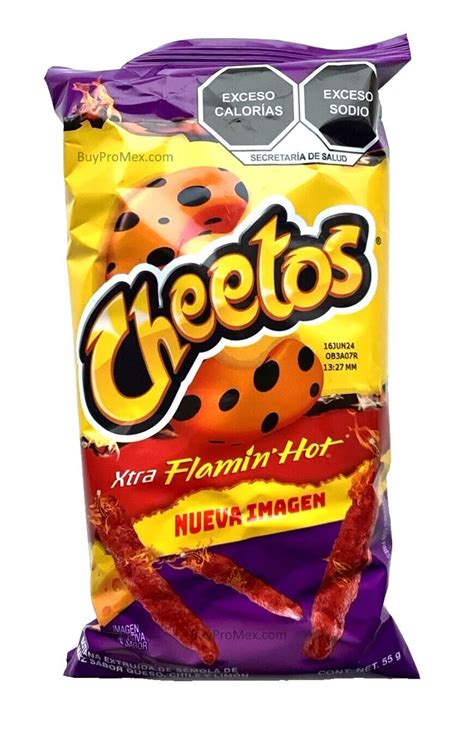 6 Pk Xtra Flamin Hot Cheetos Cheese Cheetos Xtra Flamin Hot 55gr 1 9