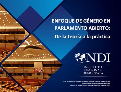 Enfoque De Género En El Parlamento Abierto De La Teoría A La Práctica Red Innovacion