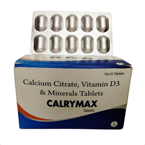 Calcium Citrate Vitamin D3 And Minerals Tablets At Best Price In Mohali Rydmia Pharma