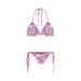 Pink Rose Fine Flower Art Custom Bikini Swimsuit Id D