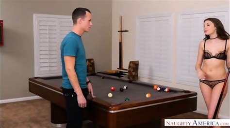 Elena Koshka Fucking In The Pool Table With Her Lingerie
