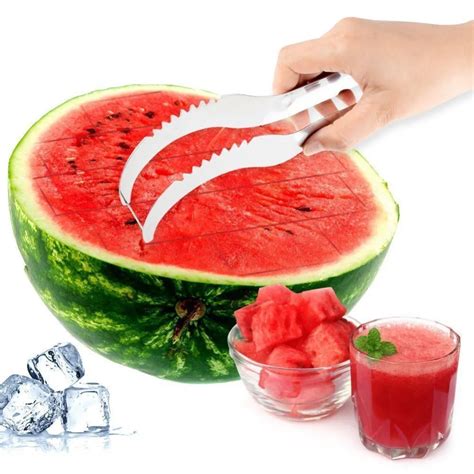 Stainless Steel Watermelon Slicer Cutter Knife Corer Melon Fruit