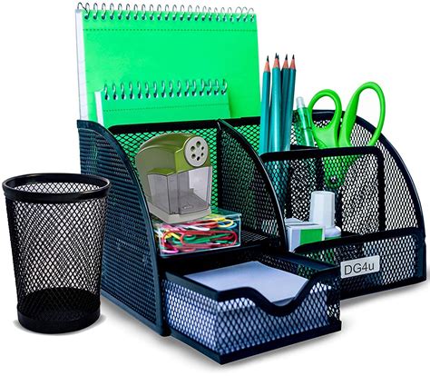 Best all-in-one black wire mesh desk organizer - Your House