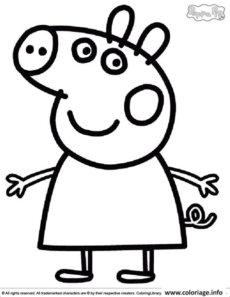 Coloriage Peppa Pig 14 dessin