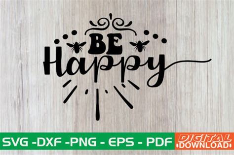 Be Happy Retro Svg Graphic By Monidesignhat Creative Fabrica