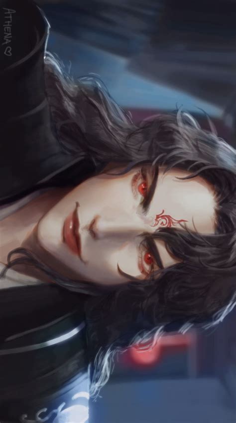 Muzan Kibutsuji White Hair Drawing Anime Clothes Most Handsome Men