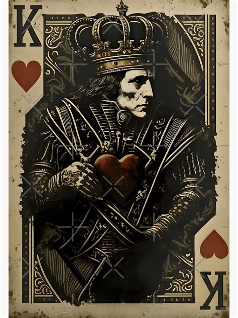 "King of hearts playing card" Poster for Sale by Chief-A | Redbubble