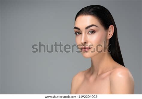 Portrait Beautiful Sensual Naked Brunette Woman Stock Photo Shutterstock