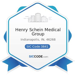 Henry Schein Medical Group - ZIP 46268, NAICS 339112