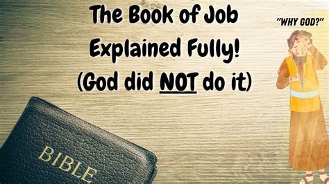 The Book Of Job Explained Why It Happened YouTube