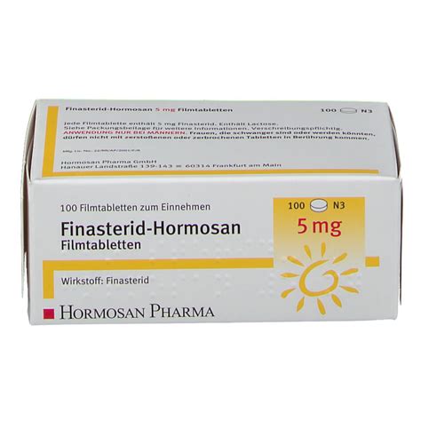 Finasterid Hormosan 5 Mg 100 St Mit Dem E Rezept Kaufen Shop Apotheke