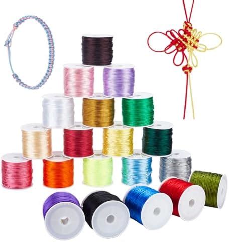 Ph Pandahall Colors Yards Mm Rattail Satin Nylon Trim Cord For