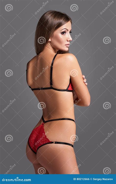 Sensual Lady Posing In Lingerie Stock Photo Image Of Makeup Fashion 80212666