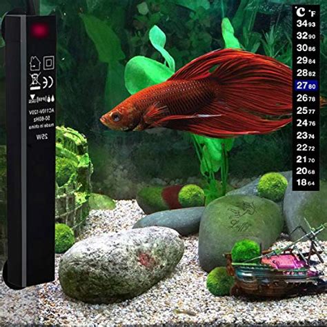 zeetoon  aquarium heater automatic thermostat betta fish tank