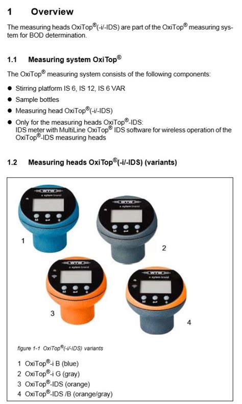 Respirometric Bod Measuring System Oxitop I Is Camlab Uk