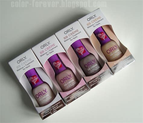 Color Forever Orly Bb Creme Barely Nude Barely Taupe Barely Blanc Barely Blush