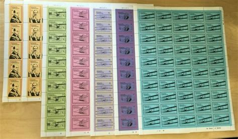 FULL SHEETS Grenadines 1978 282 8 Wright Brothers Set Of Sheets