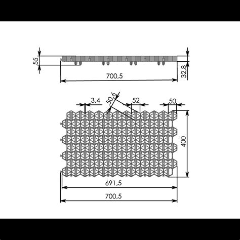 Решетка газонная Geolia 70x40x3.2 см полипропилен черный 4 шт ️ купить ...