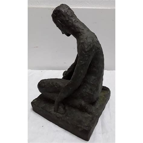 Crouching Male Nude Sculpture By Gustav Hagemann Nude Sculpture Gustav Sculpture