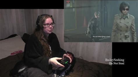 Bbw Gamer Girl Drinks And Eats While Playing Resident Evil Part