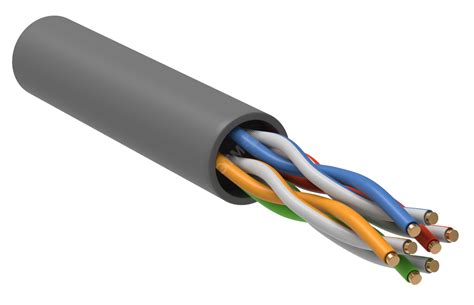 Витая пара U/UTP кат 5E 4х2х24AWG solid LSZH серый 100м артикул LC1 ...