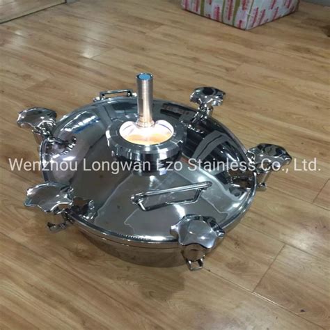 Stainless Steel Sanitary Round Outward Pressure Tank Manway Cover With