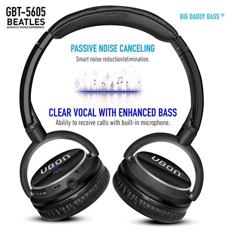 Buy Ubon GBT5605 Pure Stereo Wireless Bluetooth Headphone With Mic 4in1