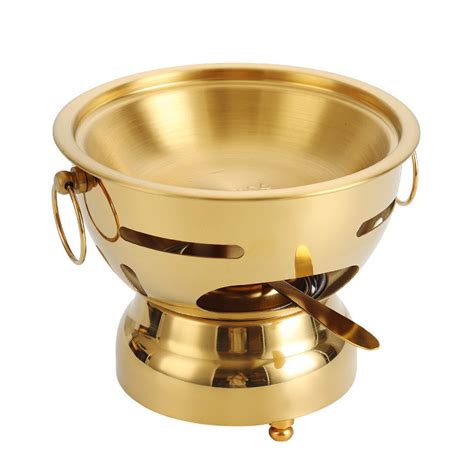 304 Stainless Steel Single Person Hot Pot Mini Shabu Shabu Dry Pot Multi Purpose Cooking