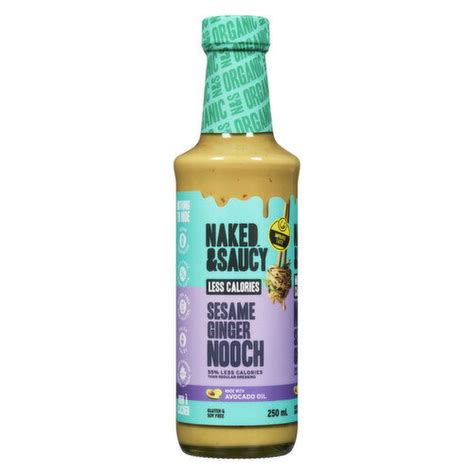 Naked Saucy Nooch Dressing Sesame Ginger Quality Foods