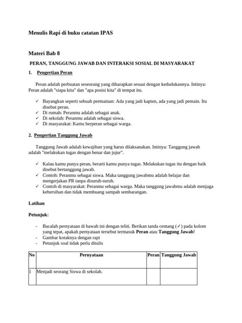 menulis rapi  buku catatan ipas