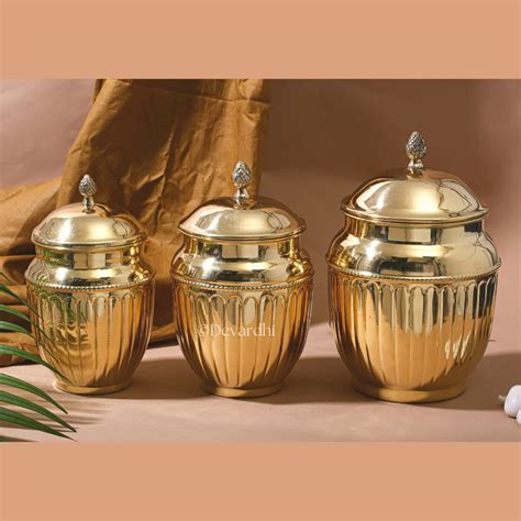 Brass Metal Canister Dabba Storage Jars At ₹ 2950set In Surat Id