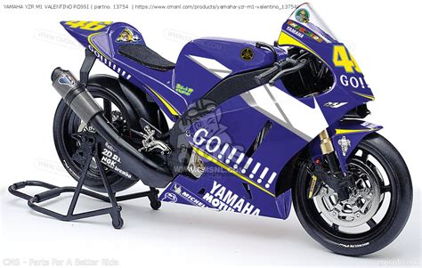 Yamaha Yzr M1 Valentino Rossi Scale Models 13754